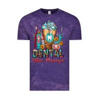 Cloud Purple dental office manager cold drink frappe Vintage Tee - FaDigitalArtStudio