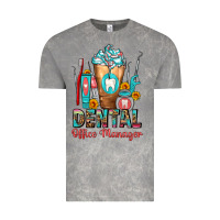 Dental Office Manager Cold Drink Frappe Vintage Tee | Teevron