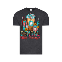 Vintage Black dental office manager cold drink frappe Vintage Tee - FaDigitalArtStudio