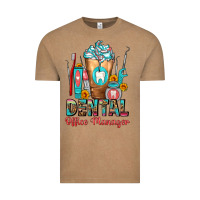 Vintage Coffee dental office manager cold drink frappe Vintage Tee - FaDigitalArtStudio