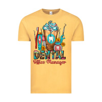 Vintage Mustard dental office manager cold drink frappe Vintage Tee - FaDigitalArtStudio