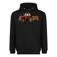Black farm tractor Heavyweight Hoodie - RanaPortraitStore