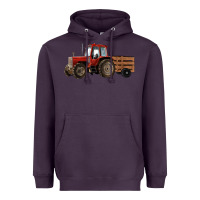 Plum farm tractor Heavyweight Hoodie - RanaPortraitStore
