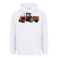 White farm tractor Heavyweight Hoodie - RanaPortraitStore