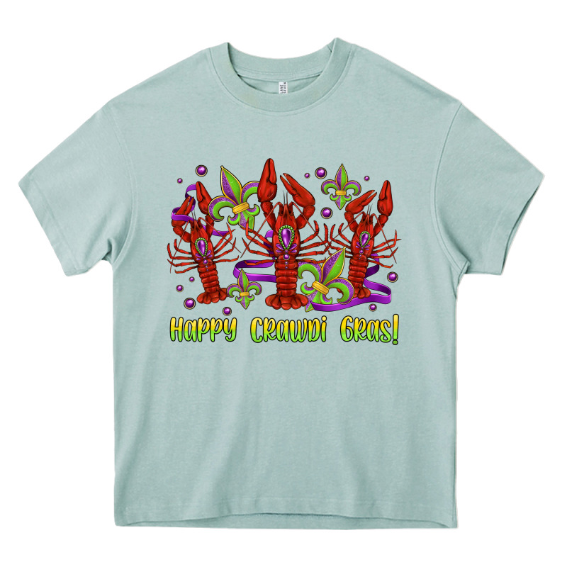 Happy Crawdi Gras Mardi Gras Carnival Heavy Core Tee by Jasminsmagicworld | Teevron