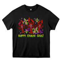 Black happy crawdi gras mardi gras carnival Heavy Core Tee - Jasminsmagicworld