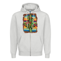 Dove Grey Christmas cactus Zipper Hoodie - JahusDesignShop