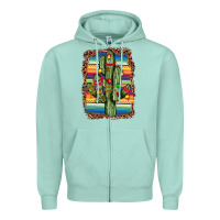 Seafoam Christmas cactus Zipper Hoodie - JahusDesignShop