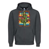Smoke Christmas cactus Zipper Hoodie - JahusDesignShop