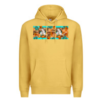 Antique Gold Goat Family Fall Premium Hoodie - Artiststas
