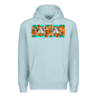 Blue Mist Goat Family Fall Premium Hoodie - Artiststas