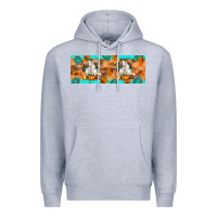 Heather Grey Goat Family Fall Premium Hoodie - Artiststas