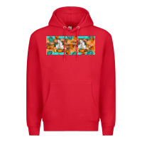 Red Goat Family Fall Premium Hoodie - Artiststas