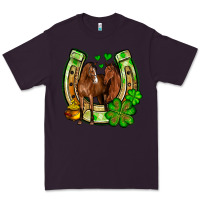 Plum St. Patrick's Day horse horseshoe Premium Tee - OliviaCreatesArt