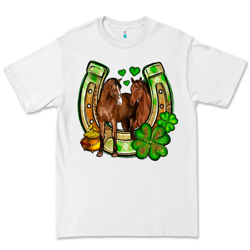 St. Patrick's Day Horse Horseshoe Premium Tee by OliviaCreatesArt | Teevron