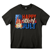Asphalt Happy 4th of july gnome Heavy Core Tee - CowGirlArtShop