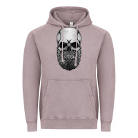 Vintage Zinc creepy bald and bearded skull for halloween & skeletons fans t shirt Vintage Hoodie - baoMotion