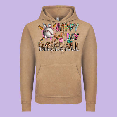 Happy Easter Day Baseball Vintage Hoodie Designed By Cowhidedigitalart