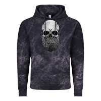 Cloud Black creepy bald and bearded skull for halloween & skeletons fans t shirt Vintage Hoodie - baoMotion