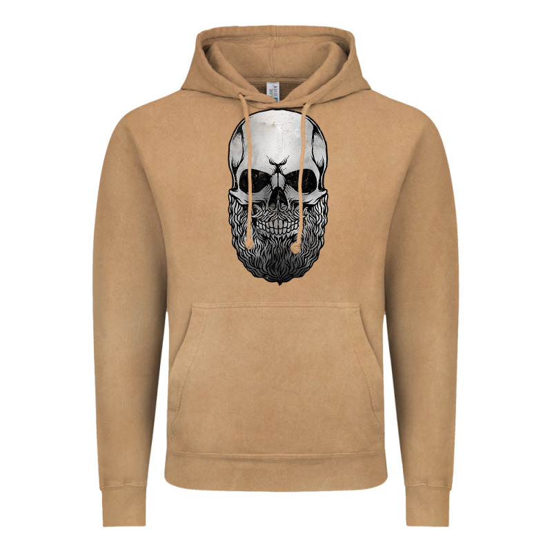 Creepy Bald And Bearded Skull For Halloween & Skeletons Fans T Shirt Vintage Hoodie by baoMotion | Teevron