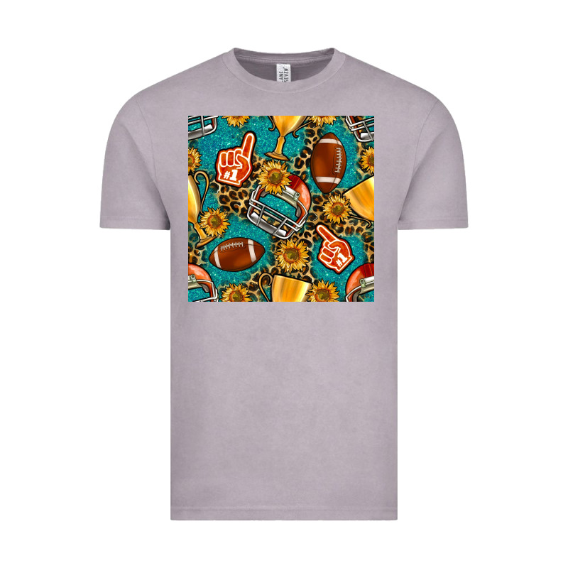 American Football Winner Cup And Helmet Seamless Pattern Vintage Tee by BundleAndBundleShop | Teevron