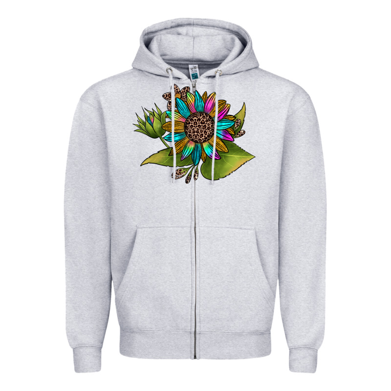 Western Sunflower Zipper Hoodie by JahusDesignShop | Teevron