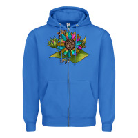 True Royal western sunflower Zipper Hoodie - JahusDesignShop