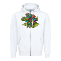 White western sunflower Zipper Hoodie - JahusDesignShop