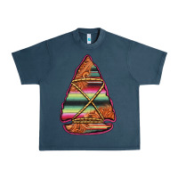 Midnight Navy serape tooled leather arrowhead Urban Heavy Tee - Jasminsmagicworld