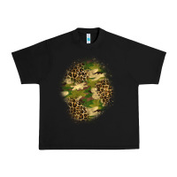 Black camouflage and leopard patch  4 Urban Heavy Tee - BundleAndBundleShop