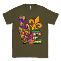 Army Green mardi gras love olivia Classic Tee - OliviaCreatesArt