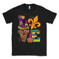 Black mardi gras love olivia Classic Tee - OliviaCreatesArt