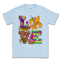 Dusty Blue mardi gras love olivia Classic Tee - OliviaCreatesArt