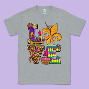 Mardi Gras Love Olivia Classic Tee Designed By Oliviacreatesart