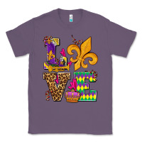 Lavender mardi gras love olivia Classic Tee - OliviaCreatesArt
