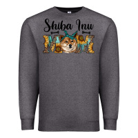 Charcoal Heather western shiba inu mom Premium Sweatshirt - RanaPortraitStore