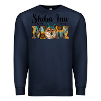 Navy western shiba inu mom Premium Sweatshirt - RanaPortraitStore