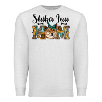 Oatmeal Heather western shiba inu mom Premium Sweatshirt - RanaPortraitStore