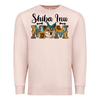 Pale Pink western shiba inu mom Premium Sweatshirt - RanaPortraitStore