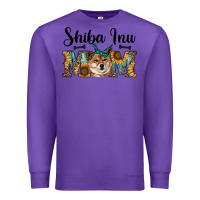 Purple western shiba inu mom Premium Sweatshirt - RanaPortraitStore
