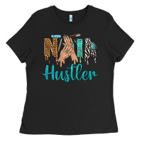 Black nail hustler bbs Ladies Tee - BundleAndBundleShop