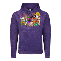 Cloud Purple Halloween Western Boo Coffee Cups Vintage Hoodie - CowhideDigitalArt