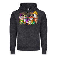 Vintage Black Halloween Western Boo Coffee Cups Vintage Hoodie - CowhideDigitalArt