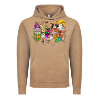 Vintage Coffee Halloween Western Boo Coffee Cups Vintage Hoodie - CowhideDigitalArt