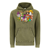 Vintage Olive Halloween Western Boo Coffee Cups Vintage Hoodie - CowhideDigitalArt
