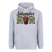 Heather Grey western labrador mom Heavyweight Hoodie - RanaPortraitStore