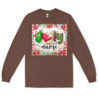 Chestnut Joly Nurse Long Sleeve Tee - CowhideDigitalArt