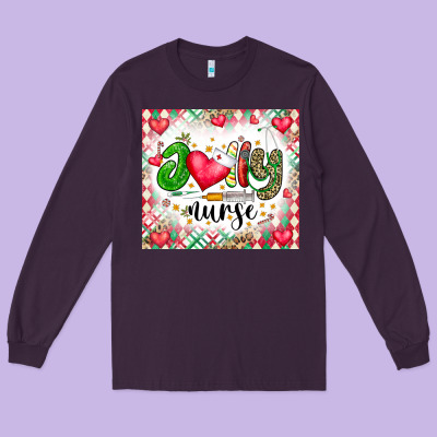 Joly Nurse Long Sleeve Tee Designed By Cowhidedigitalart