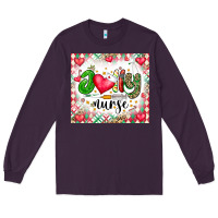Plum Joly Nurse Long Sleeve Tee - CowhideDigitalArt