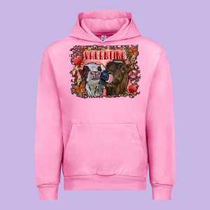 Valentine Heifers Urban Hoodie Designed By Ranaportraitstore